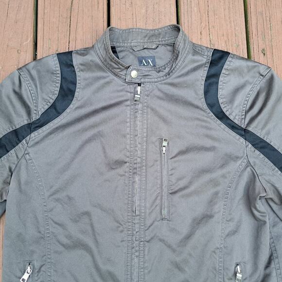 Armani Exchange Mens Lightweight Jacket Size Large Gray - Picture 2 of 9